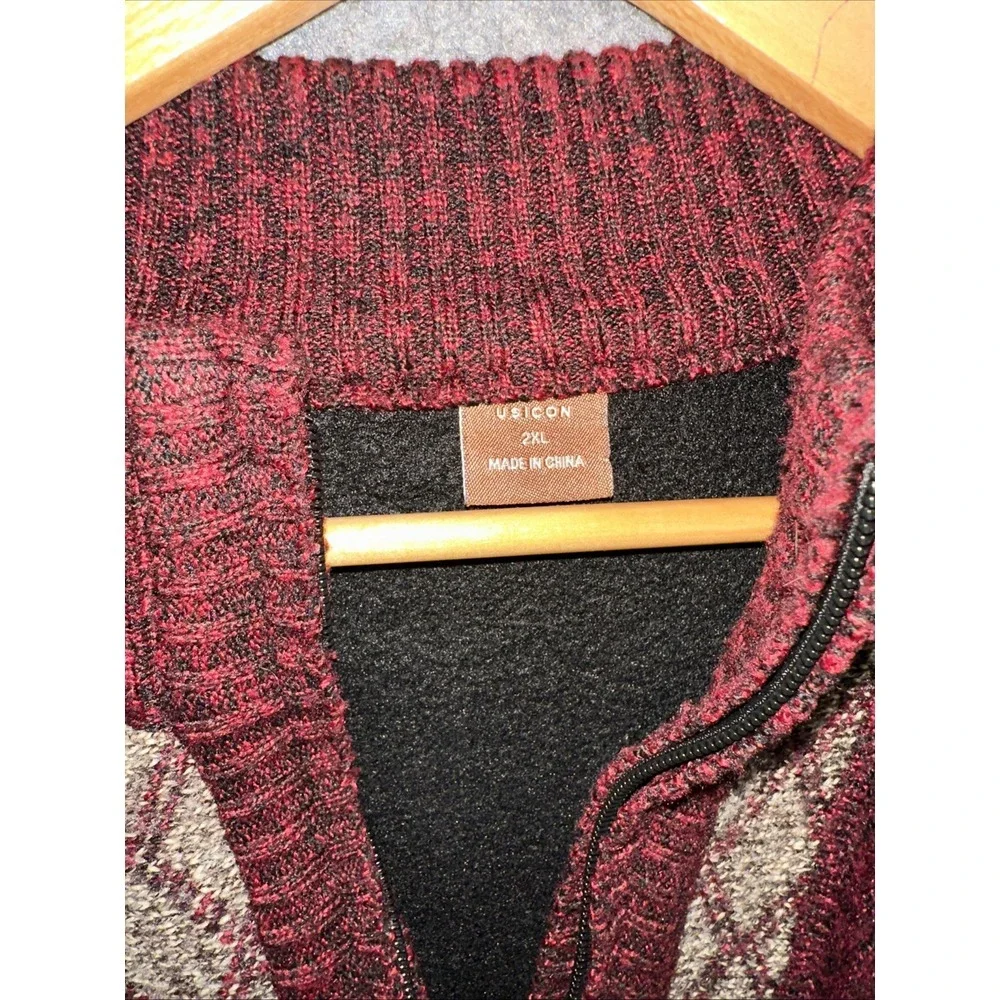 USICON Men's 1/4 Zip Pullover Sweater Size 2XL Thick And‎ Heavy